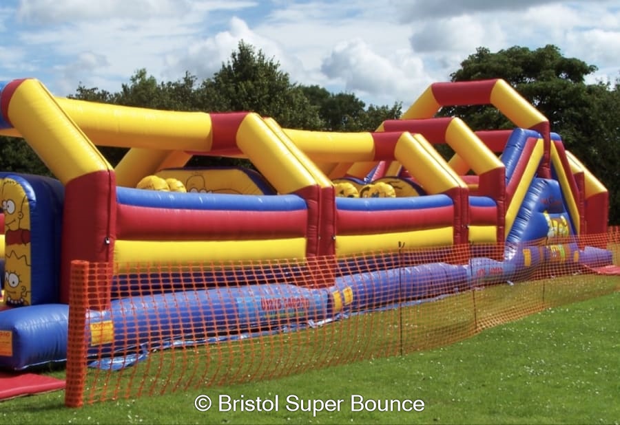61ft Simpsons Obstacle Course - Bouncy Castle Hire, Soft Play & Rodeo ...